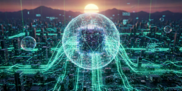 Nvidia Nemotron-3 yapay zeka motorunu ve teknolojik ağları simgeleyen fütüristik bir görsel.