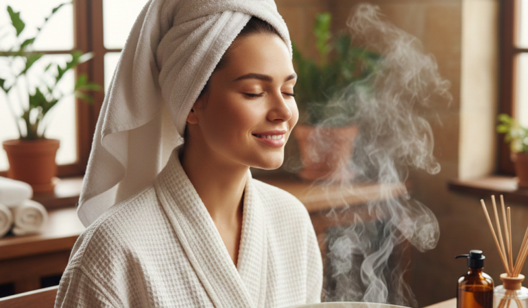 Cildinizi Canlandıran Bitkisel Yüz Buharı: Evde Spa Deneyimi