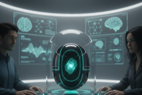 Pickle 1 adı verilen, minimalist ve şeffaf tasarıma sahip, kullanıcının duygusal durumunu analiz edebilen yapay zeka destekli ilk ruh bilgisayarı cihazı.